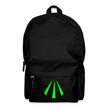 Celtic symbol Awen green - Backpack - black - Front