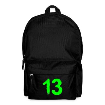 Number 13 favorite number brush - Backpack - black - Front