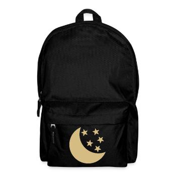 MOND UND STERNE - Rucksack - Schwarz - Vorne