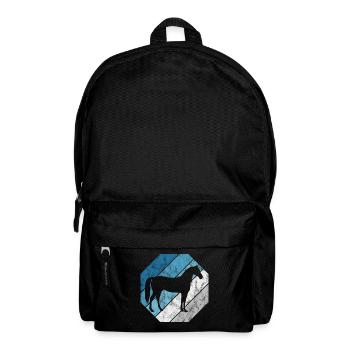 Pferd Reiter Reitsport Pony Reiten Pferde Retro - Rucksack - Schwarz - Vorne