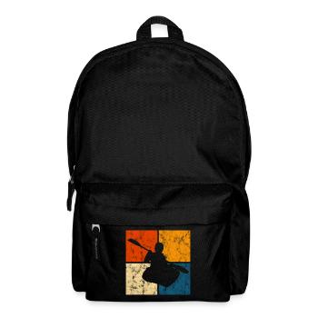 Rowing Retro Paddling Boat Paddle Kayak Kayak Canoe - Backpack - black - Front