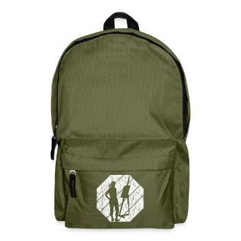 Artiste peinture rétro peintre artiste art - Sac à dos - vert olive - Devant