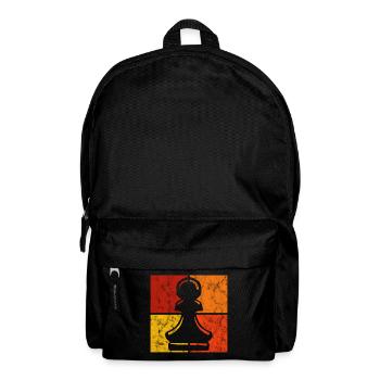 Jeu d’échecs rétro jeu d’échecs jeu d’échecs - Sac à dos - noir - Devant