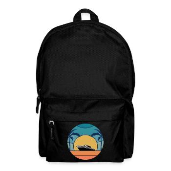 Boot Captain Geschenk Schiff Bootsbesitzer Kapitän - Rucksack - Schwarz - Vorne