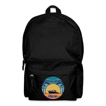 Boot Captain Geschenk Schiff Bootsbesitzer Kapitän - Rucksack - Schwarz - Vorne