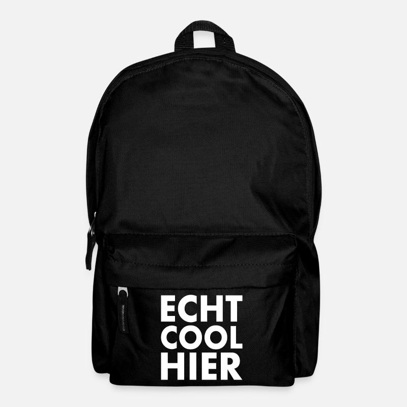 Echt cool hier - Rucksack - Schwarz