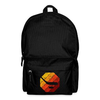 Hockey Ice Hockey Retro Skates Puck Ice - Backpack - black - Front