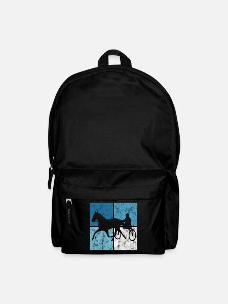 Trotteur trotter dans un style rétro ou vintage - Sac à dos - noir