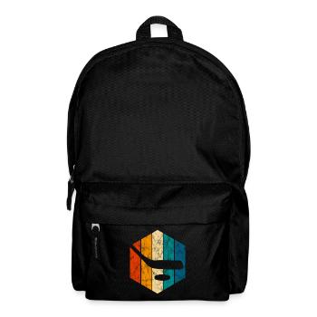 Eishockey im retro oder vintage Style für Kinder - Rucksack - Schwarz - Vorne