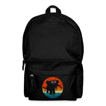 Eléphant éléphant pour enfants - Sac à dos - noir - Devant