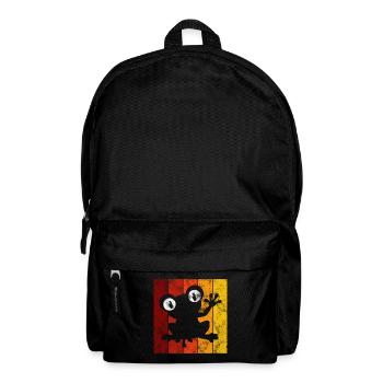 Frosch Frösche Geschenk für Kinder Lustig Witzig - Rucksack - Schwarz - Vorne