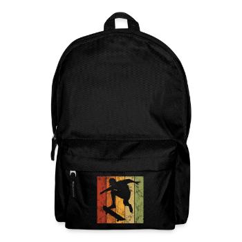 Skateboard Skateboarder Skater Skate Skateing - Backpack - black - Front