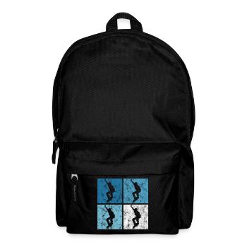 Skateboard Skateboarder Skater Skate Skateing - Backpack - black - Front