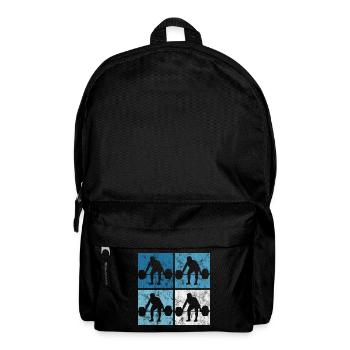 Musculation Bodybuilder GYM Fitnessstudio Retro - Sac à dos - noir - Devant