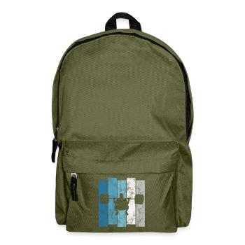 Musculation Bodybuilder GYM Fitnessstudio Retro - Sac à dos - vert olive - Devant