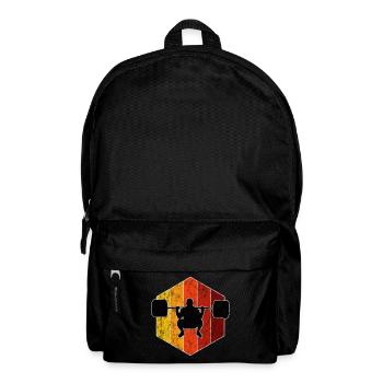 Musculation Bodybuilder GYM Fitnessstudio Retro - Sac à dos - noir - Devant