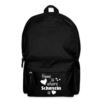 Zuhause in Schwerin - Home is where Schwerin is - Rucksack - Schwarz - Vorne