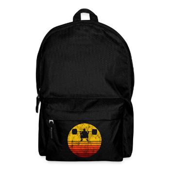 Bodybuilding Bodybuilder GYM Fitnessstudio Retro - Backpack - black - Front