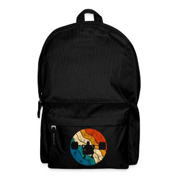 Bodybuilding Bodybuilder GYM Fitnessstudio Retro - Backpack - black - Front