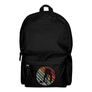 Eis Curling Curler Eisstockschießen Retro Geschenk - Rucksack - Schwarz - Vorne