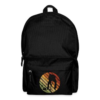 Curling sur glace Curling Retro Cadeau - Sac à dos - noir - Devant