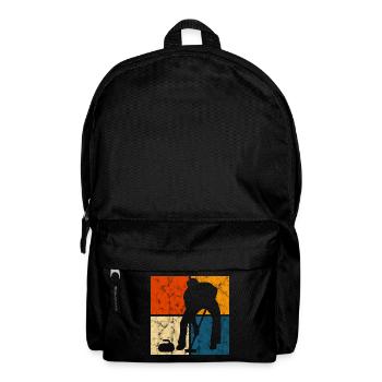 Curling sur glace Curling Retro Cadeau - Sac à dos - noir - Devant