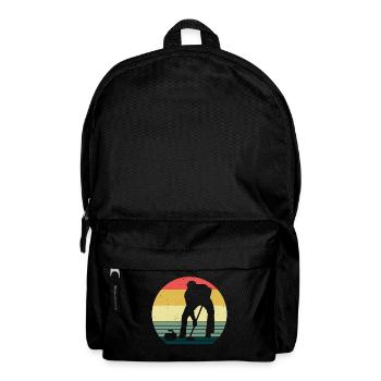 Curling sur glace Curling Retro Cadeau - Sac à dos - noir - Devant