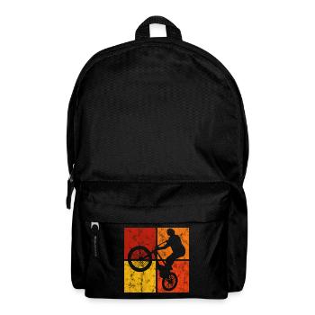BMX Bike Bike Retro Gift Bicycle Motocross - Backpack - black - Front