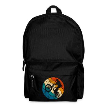 BMX Rad Fahrrad Retro Geschenk Bicycle Motocross - Rucksack - Schwarz - Vorne