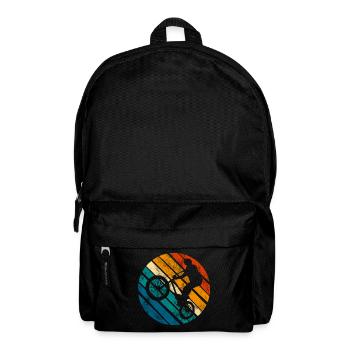BMX Rad Fahrrad Retro Geschenk Bicycle Motocross - Rucksack - Schwarz - Vorne