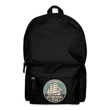 Sailing Retirement Plan Retired Sailor Segelboot - Rucksack - Schwarz - Vorne
