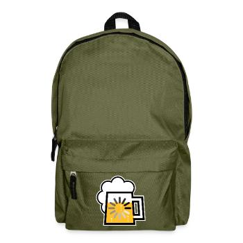 Bier Wird Geladen (Bierkrug Loading / Icon / | ) - Rucksack - Olivgrün - Vorne