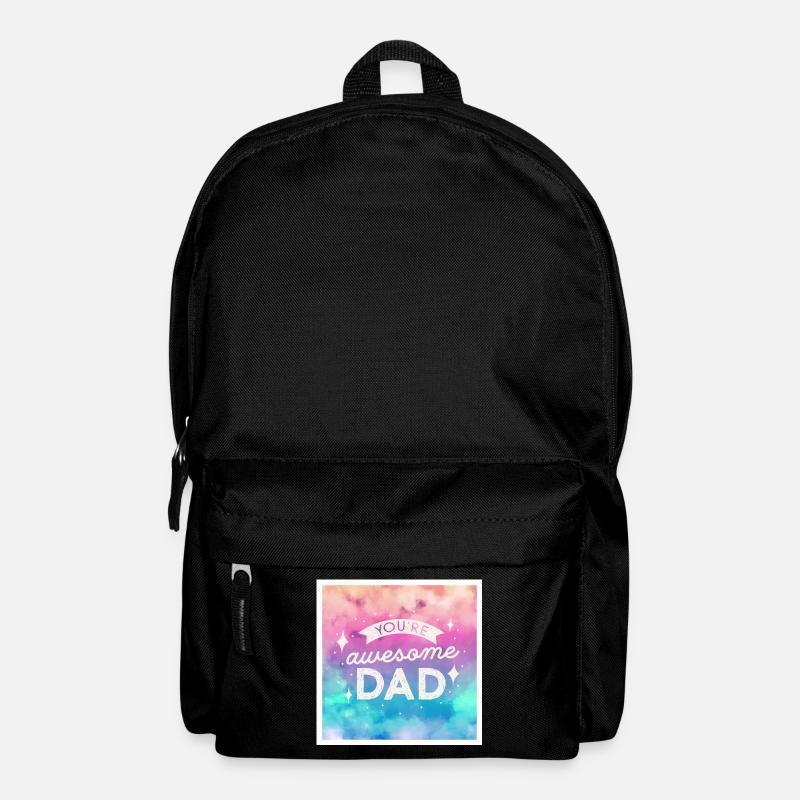 You're awesome dad - Backpack - black