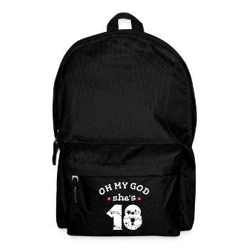 Oh mon dieu, elle a 18 ans - Sac à dos - noir - Devant