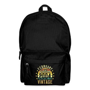 Birthday 20 years - Gift February 2004 - 20th - Backpack - black - Front