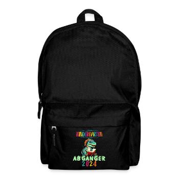 Kindergarten Abgänger 2024 Dino Abschied Kita Kiga - Rucksack - Schwarz - Vorne