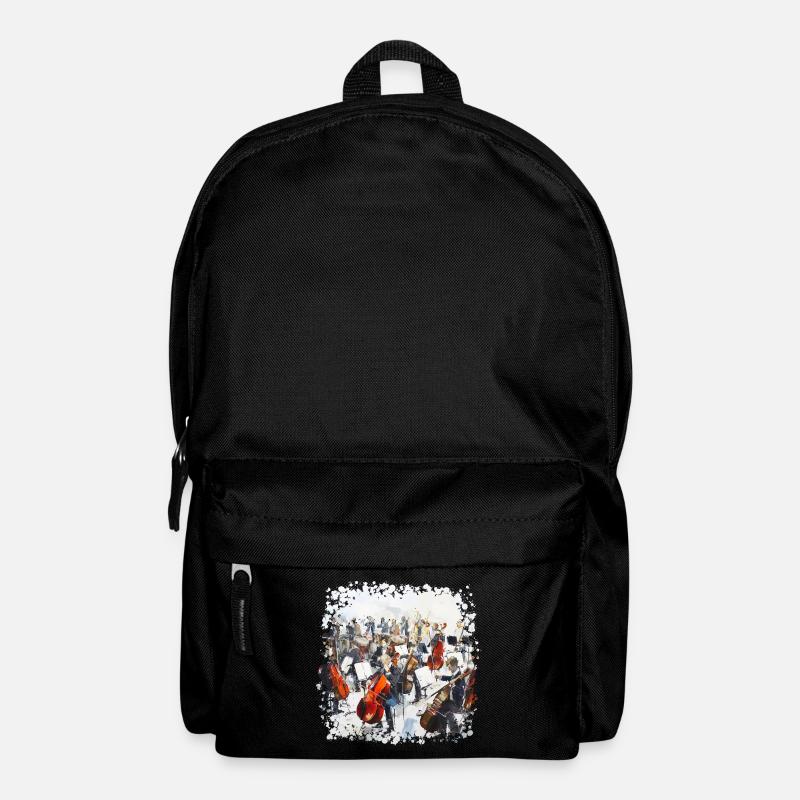 La contrebasse est le plus grand instrument à cordes - Sac à dos - noir