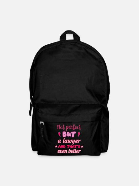 Nicht perfekt, aber Anwältin,Geschenk - Rucksack - Schwarz