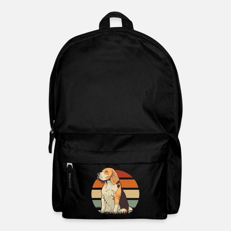 Beagle Zeichnung Beagle Hund - Rucksack - Schwarz