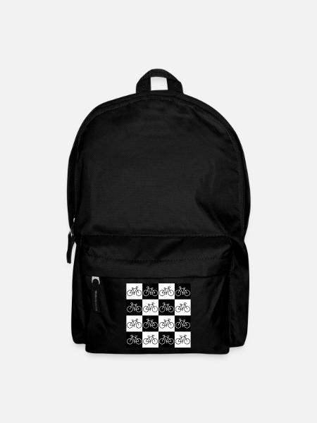 Fahrrad-Checkerboard für Radfahrer - Rucksack - Schwarz