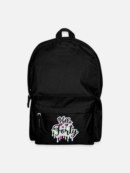 Feiern Sie den 40. Geburtstag der Frau 40 Jahre Batiken - Rucksack - Schwarz