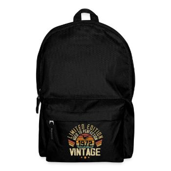 Vintage 1972 Cadeau d’anniversaire 1972 Rétro - Sac à dos - noir - Devant