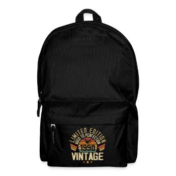 Vintage, 1990er Jahre, Retro, Geburtstagsgeschenk der 1990er Jahre - Rucksack - Schwarz - Vorne