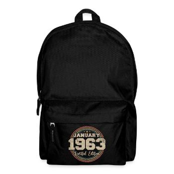 Les légendes sont nées en janvier 1963 - Sac à dos - noir - Devant