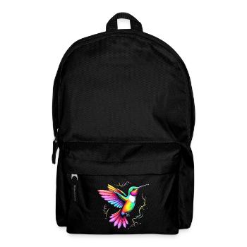 Liebe bunte Kolibris Tie Dye Kolibri - Rucksack - Schwarz - Vorne