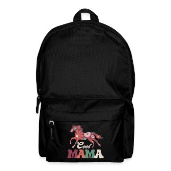 Coole Mama Reiten Muttertag - Rucksack - Schwarz - Vorne