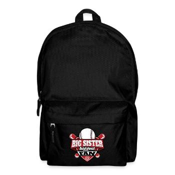 Big Sister Größter Baseball-Fan - Rucksack - Schwarz - Vorne