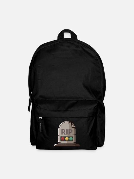 Ampel Ruhe in Frieden RIP - Rucksack - Schwarz