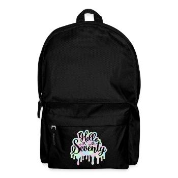 Célébrer 70ème Anniversaire Femme 70 Ans Tie Dye - Sac à dos - noir - Devant