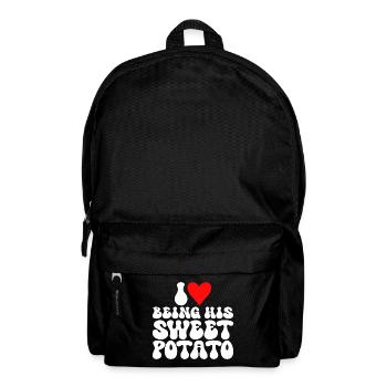 J'aime Être Sa Patate Douce Couple Thanksgiving - Sac à dos - noir - Devant